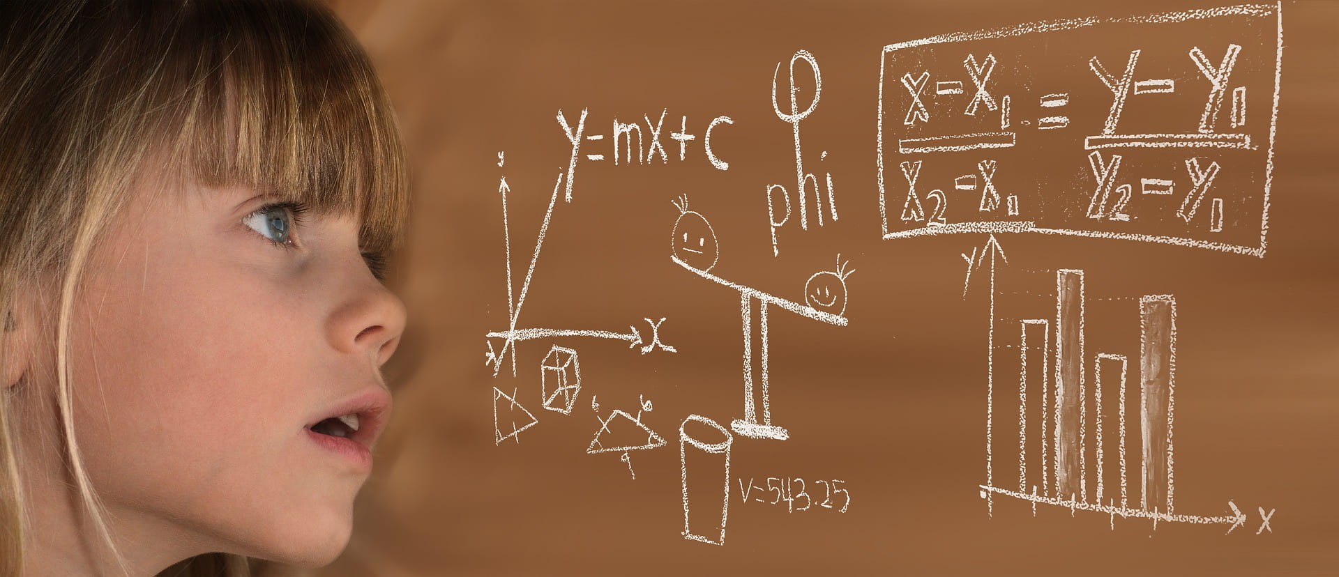 Girl doing math